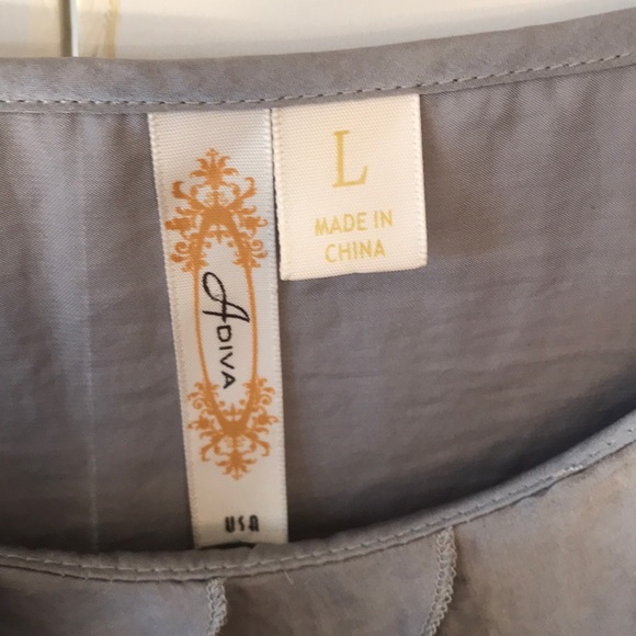 Adiva Grey Top Size L - Picture 3 of 6